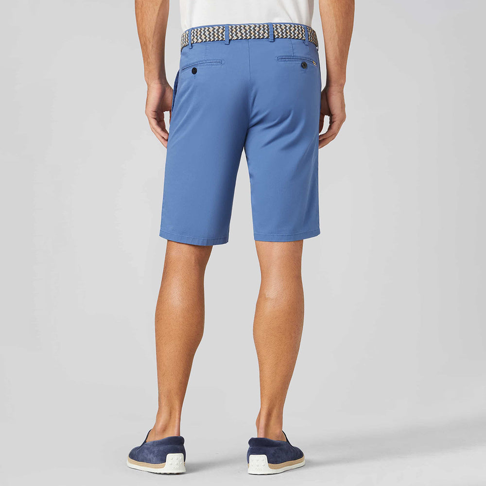 Meyer B-Palma 1-3010 17 Blue Mens Stretch Cotton Bermuda Shorts - Baks Menswear Bournemouth