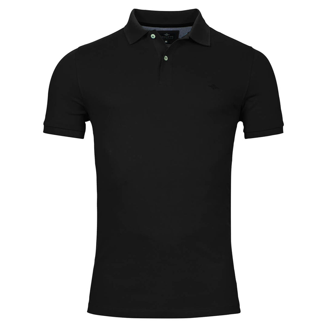 Baileys 215275 Black Polo Shirt - Baks Menswear Bournemouth