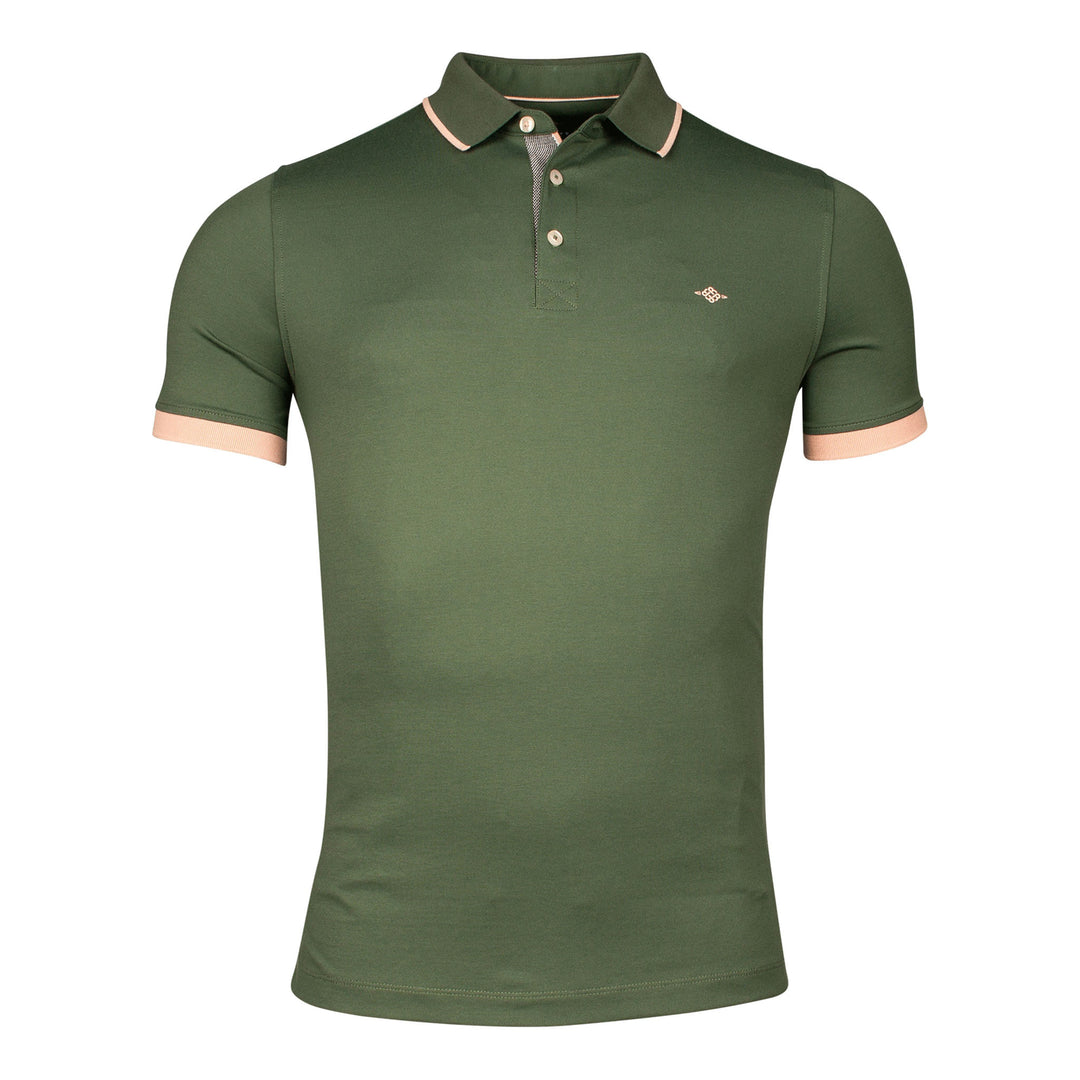 Baileys Polo Shirt Olive Green 515234 74 - Baks Menswear Bournemouth
