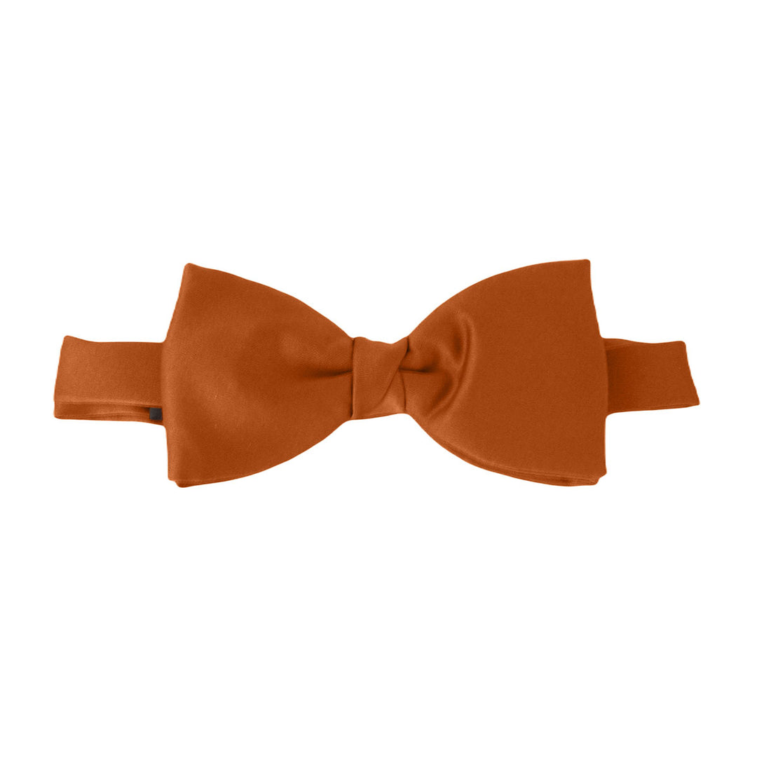 Bronze Satin Bow Tie