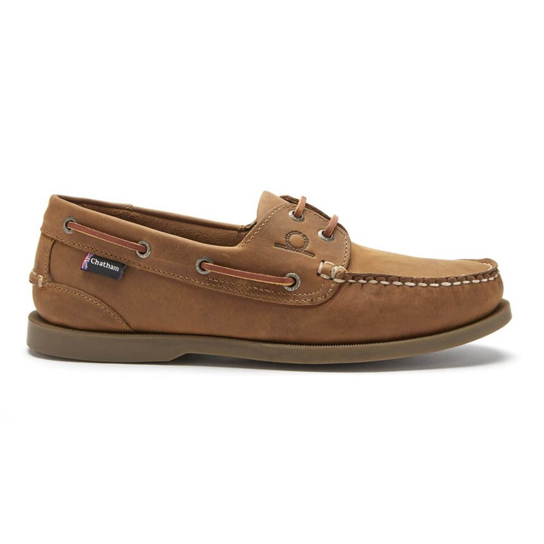 Chatham Deck II G2 Walnut Brown Premium Leather Boat Shoe - Baks Menswear