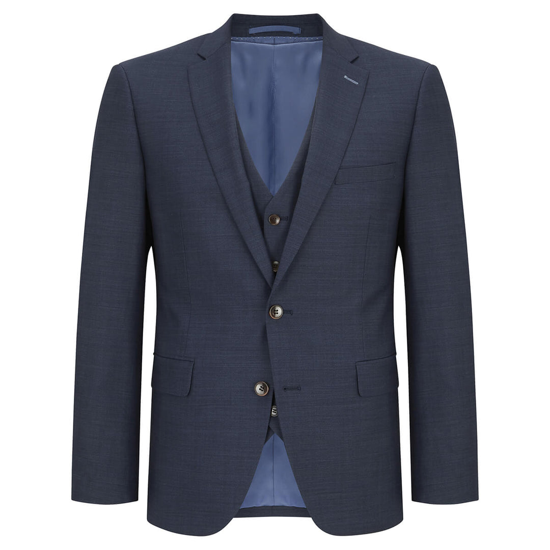 Daniel Graham Damon 41131-27 Blue Tapered Fit Wool Blend Suit Jacket - Baks Menswear