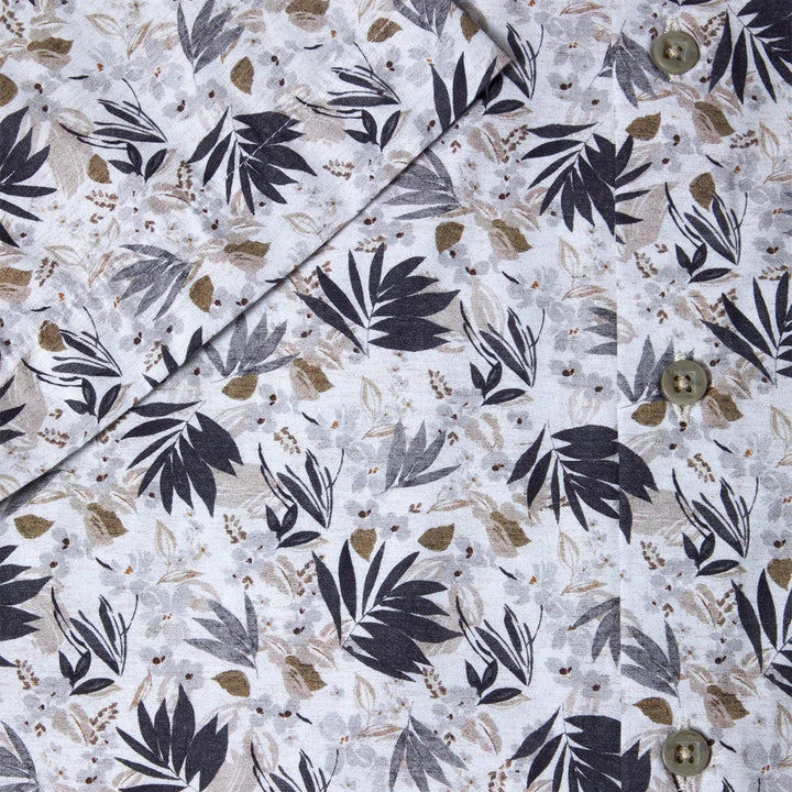 DG's Drifter 14778 94 Giovanni Beige Fern Print Short Sleeve Shirt - Baks Menswear Bournemouth