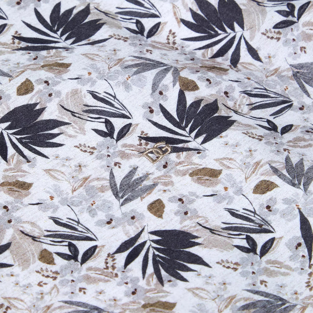 DG's Drifter 14778 94 Giovanni Beige Fern Print Short Sleeve Shirt - Baks Menswear Bournemouth