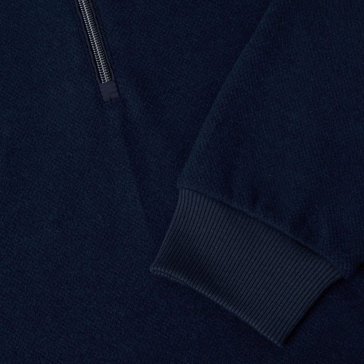 DG's Drifter 523-55150-78 Navy Zip Neck Sweatshirt - Baks Menswear Bournemouth