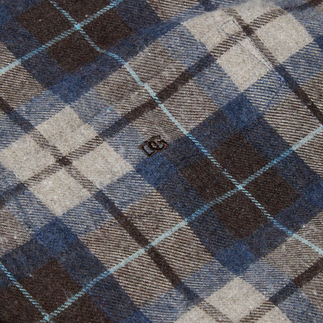 DG's Drifter 531-14493-47 Giovanni Brown Check Long Sleeve Shirt - Baks Menswear Bournemouth