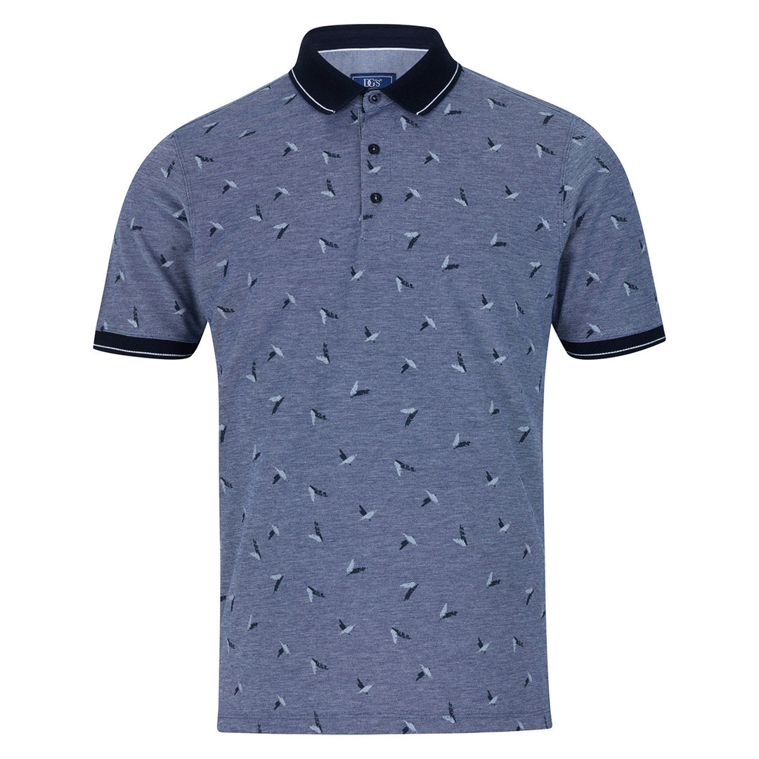 DG's Drifter 55193 28 Dark Blue Short Sleeve Polo Shirt - Baks Menswear Bournemouth