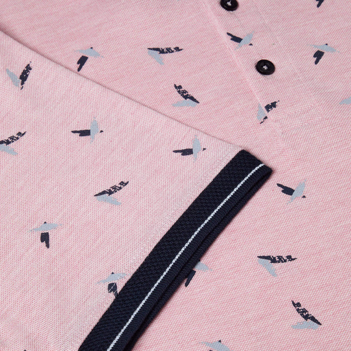 DG's Drifter 55193 62 Pink Short Sleeve Polo Shirt - Baks Menswear Bournemouth