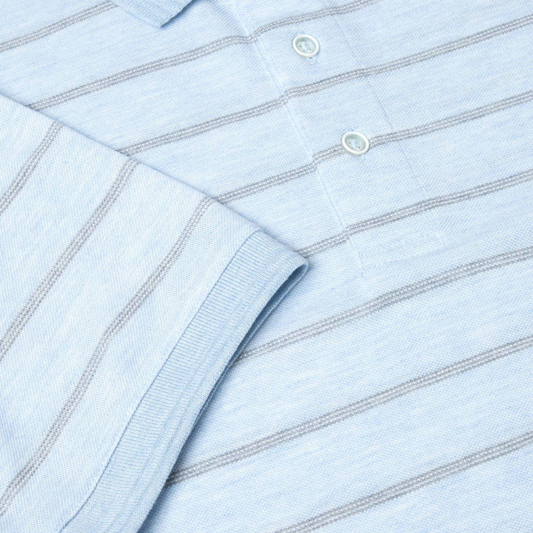 DG's Drifter 55194 21 Light Blue Short Sleeve Polo Shirt - Baks Menswear Bournemouth