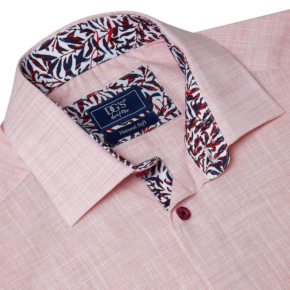 DG's Drifter Giovanni 121-14501SS-63 Pink Short Sleeve Shirt - Baks Menswear Bournemouth