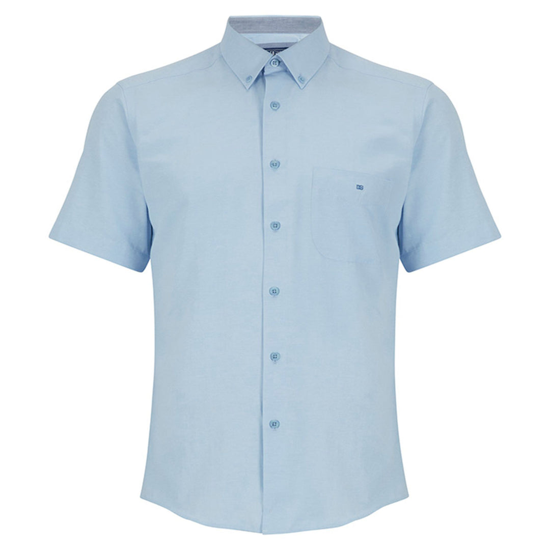 DG's Drifter Ivano 101-15178SS-215 Blue Short Sleeve Shirt - Baks Menswear Bournemouth