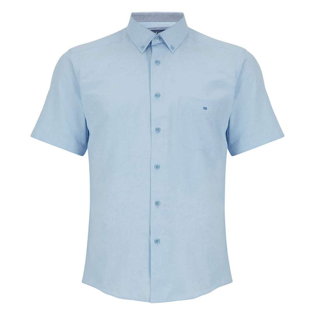 DG's Drifter Ivano 111-15178SS-215 Blue Short Sleeve Shirt - Baks Menswear Bournemouth