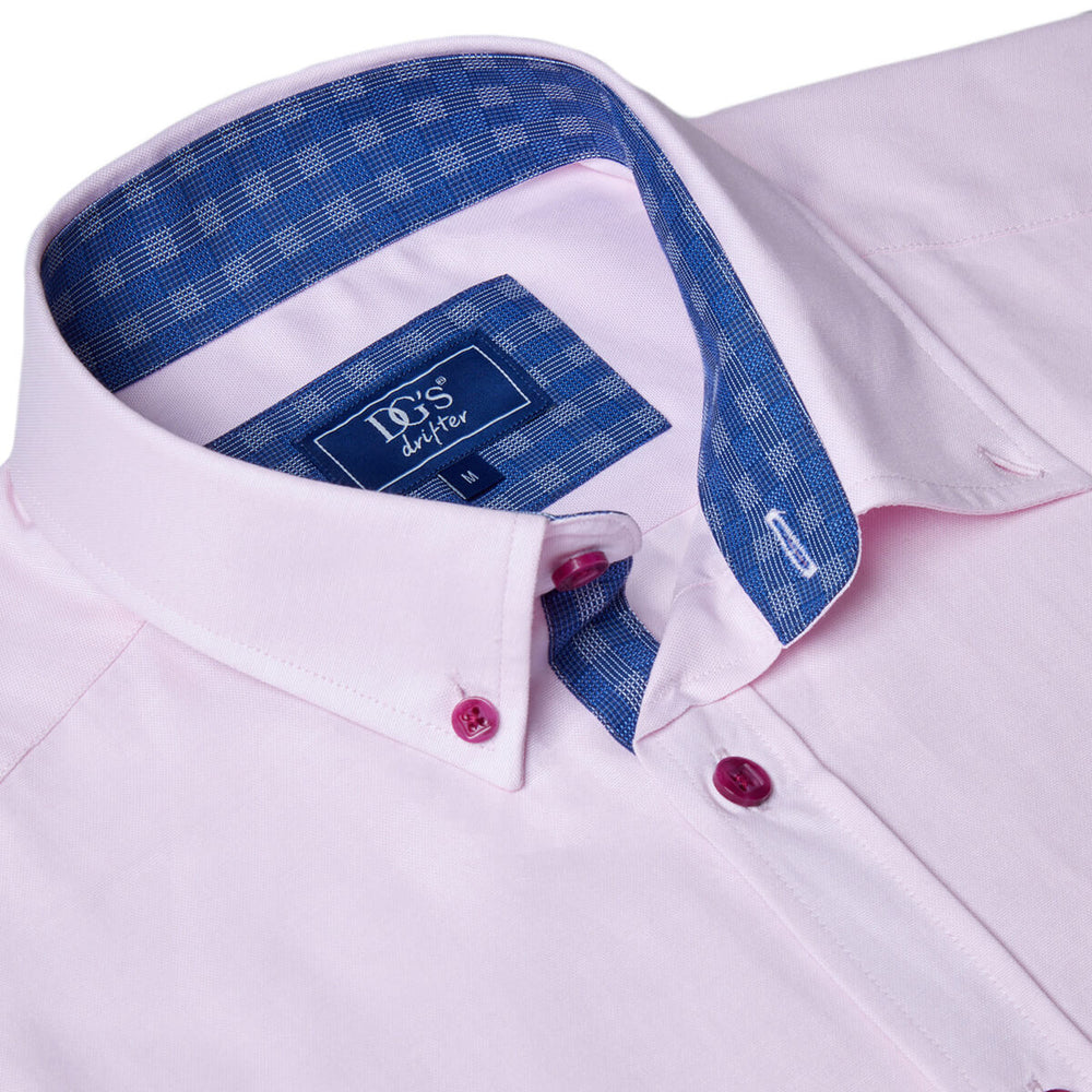 DG's Drifter Ivano 121-15178SS-60 Light Pink Short Sleeve Shirt - Baks Menswear Bournemouth