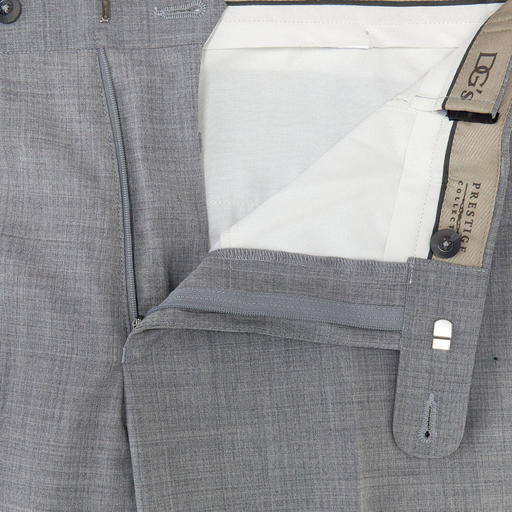 DG's Drifter San Vito 78044 03 Grey Expanding Waist Formal Trousers - Baks Menswear Bournemouth