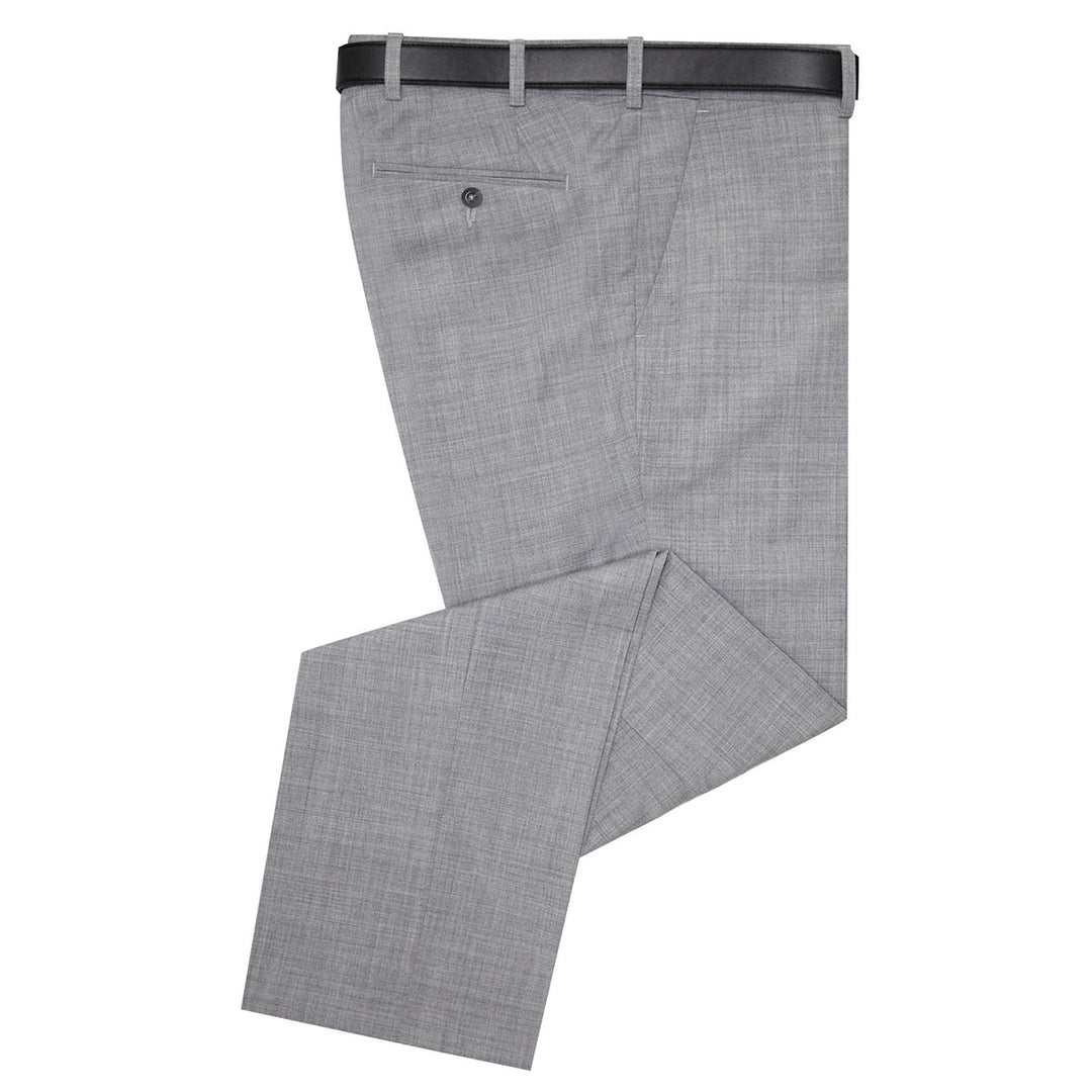DG's Drifter San Vito 78044 03 Grey Expanding Waist Formal Trousers - Baks Menswear Bournemouth