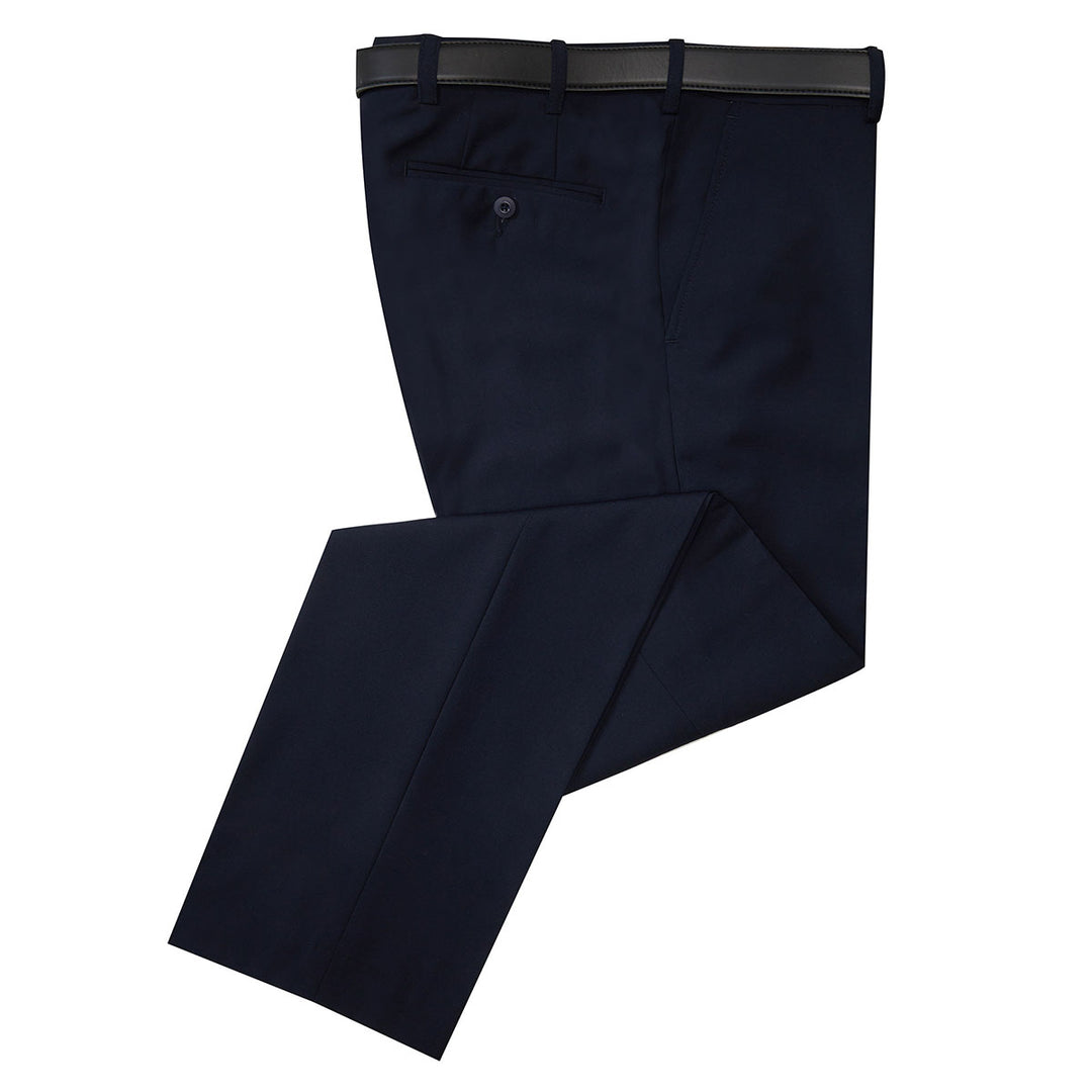 DG's San Vito 78044 79 Navy Expanding Waist Formal Trousers - Baks Menswear Bournemouth
