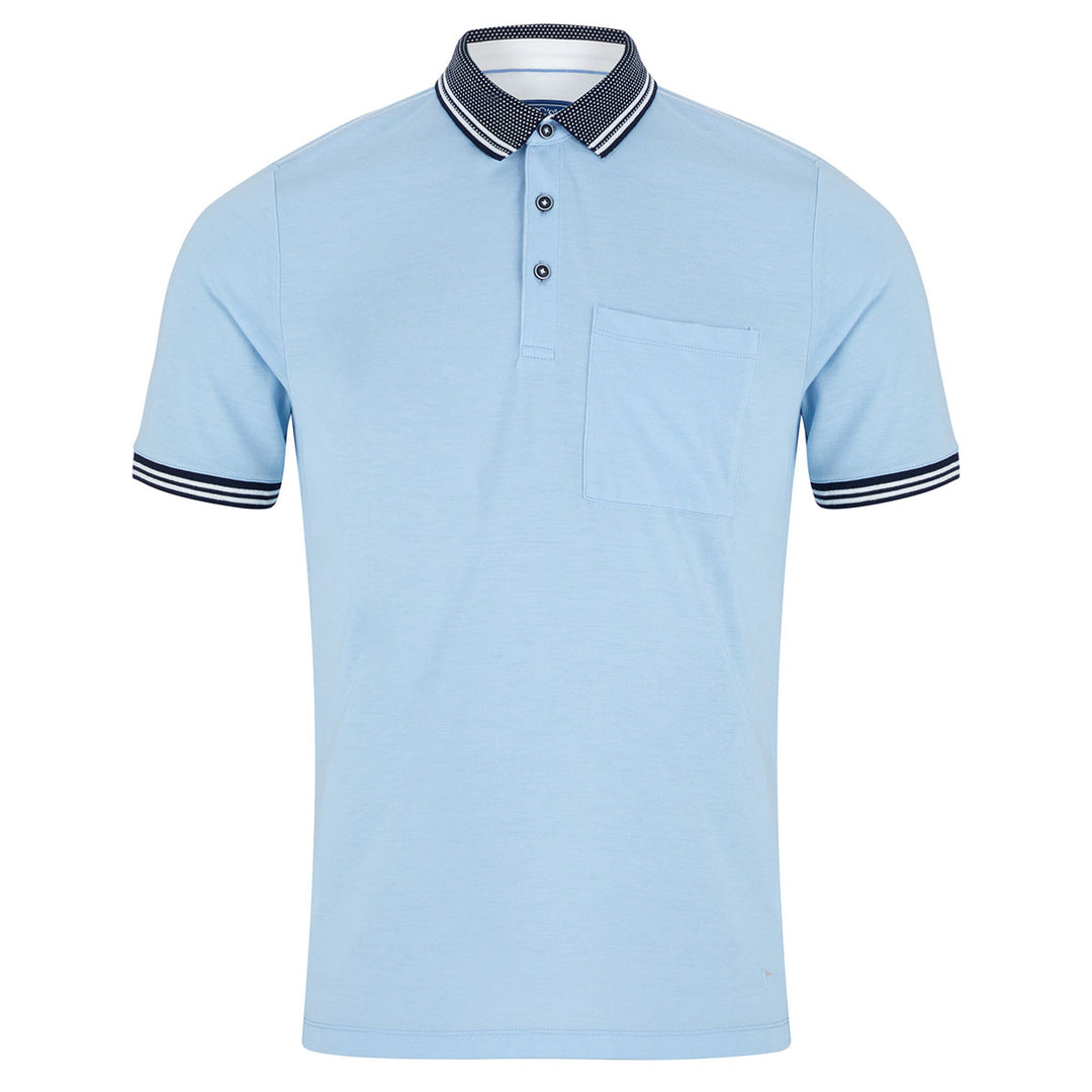 DGs Drifter 133-55166-22 Light Blue Polo Shirt - Baks Menswear Bournemouth