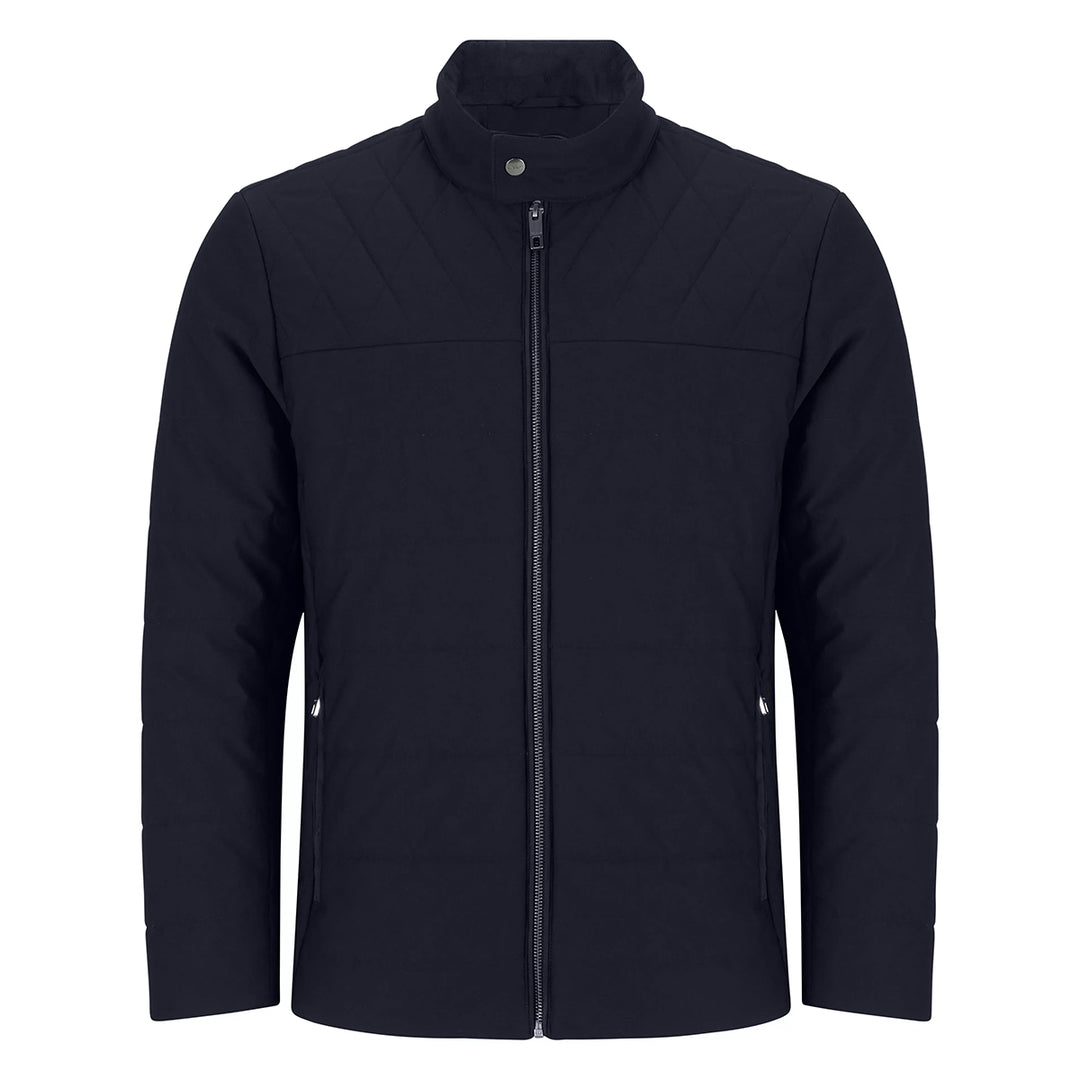 Navy jacket on a white background