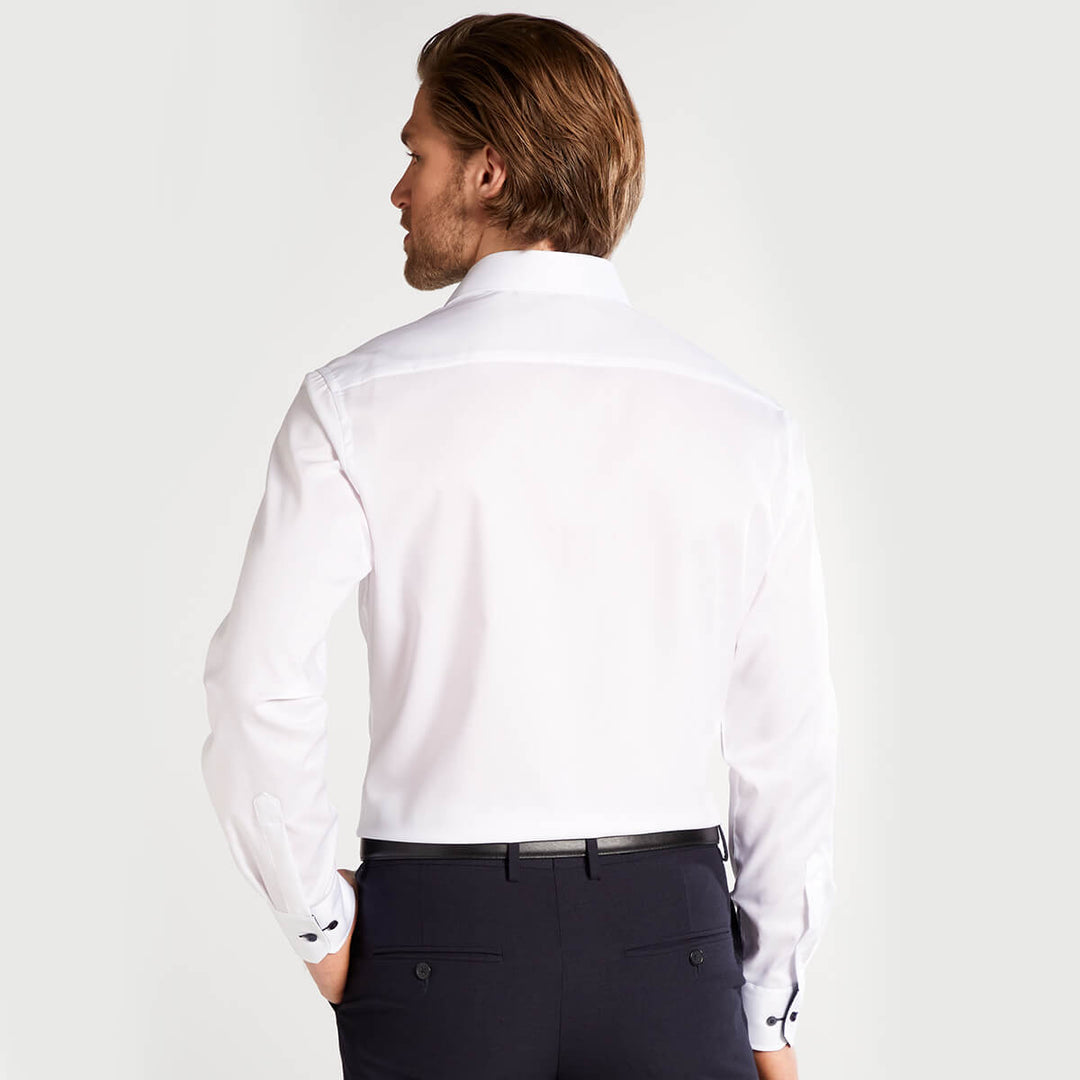 Eterna 1SH04653 8100_00X13K White Modern Fit Long Sleeve Shirt - Baks Menswear