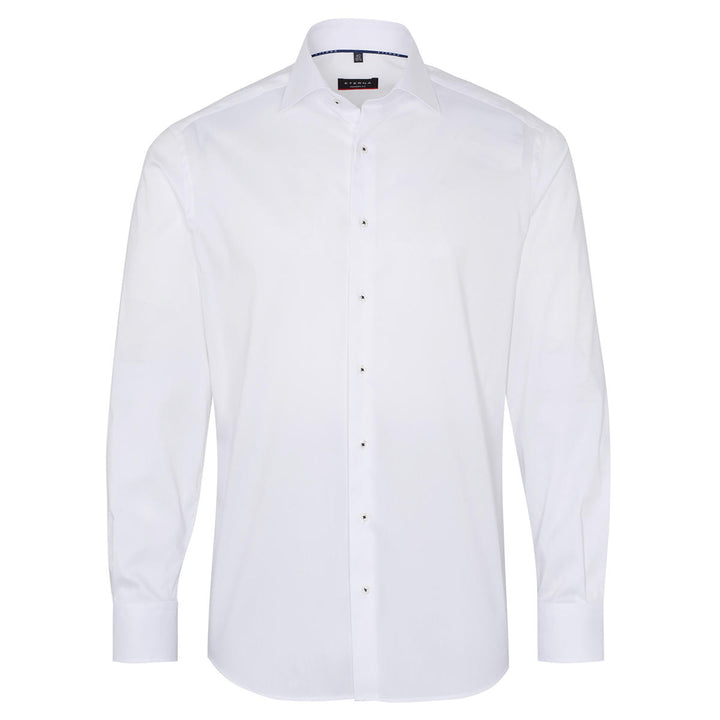 Eterna 3377-00-X18K White Mens Long Sleeve Modrn Fit Performance Shirt - Baks Menswear Bournemouth