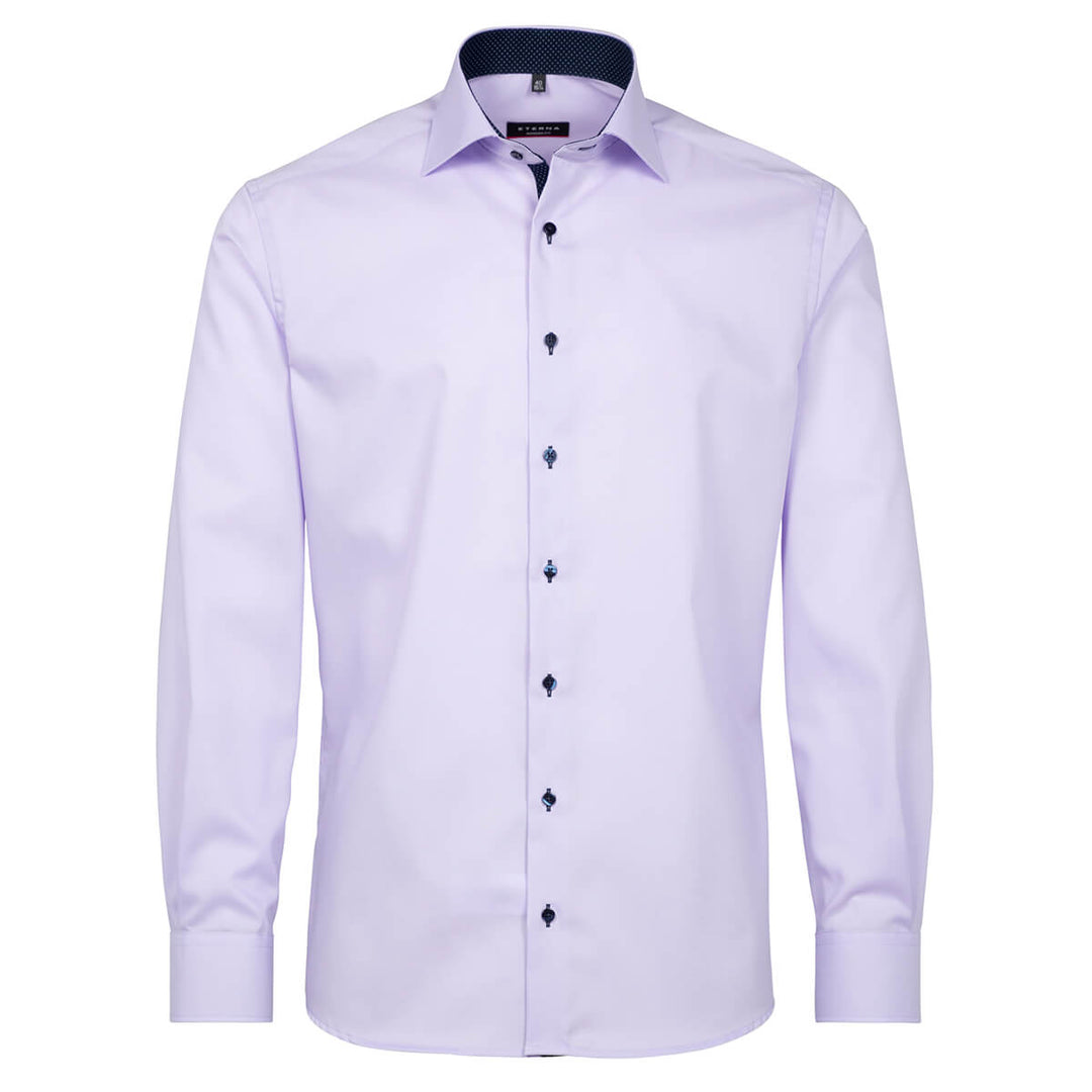 Eterna 8100-92-X13K Lavender Modern Fit Long Sleeve Shirt - Baks Menswear Bournemouth