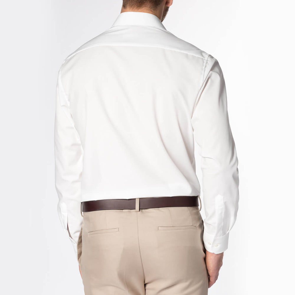 Eterna 8500-21-X177 Ecru Ivory Mens Modern Fit Long Sleeve Shirt - Baks Menswear Bournemouth