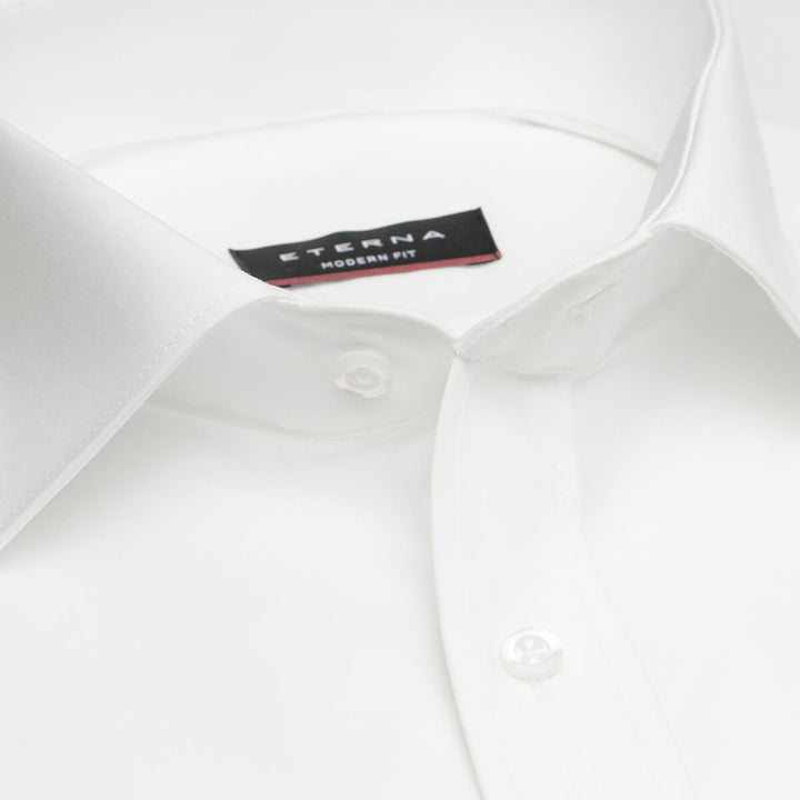 Eterna 8500-21-X177 Ecru Ivory Mens Modern Fit Long Sleeve Shirt - Baks Menswear Bournemouth