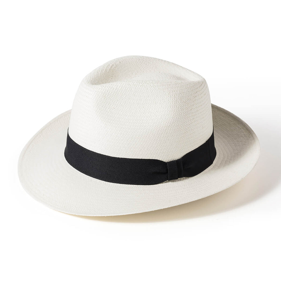 Failsworth Bleach White Snap Brim Panama Hat