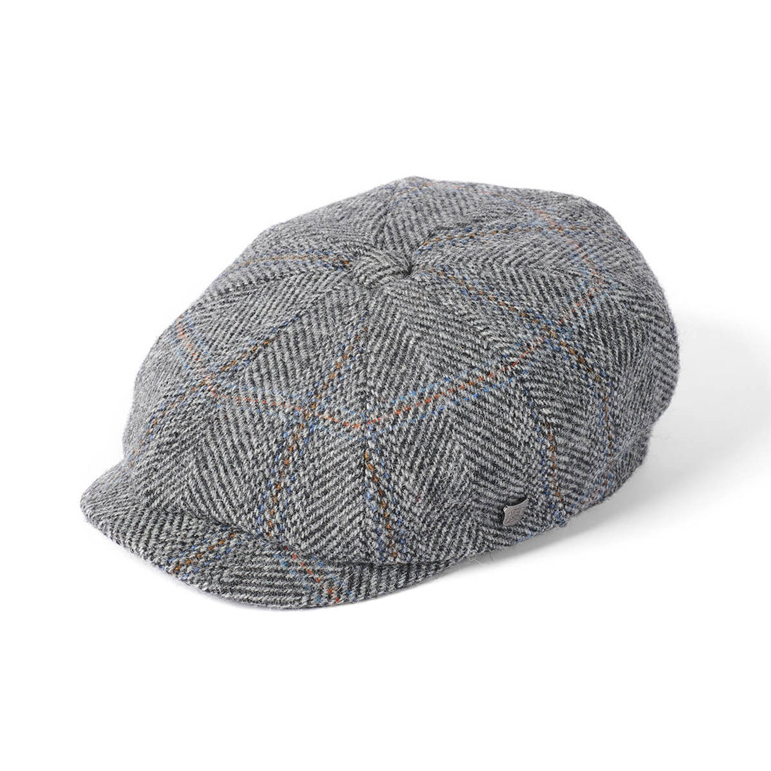 Failsworth Carloway 2022 Grey Tweed Peaky Cap - Baks Menswear Bournemouth