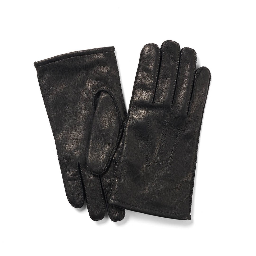 Failsworth Edward Black Leather Gloves - Baks Menswear Bournemouth