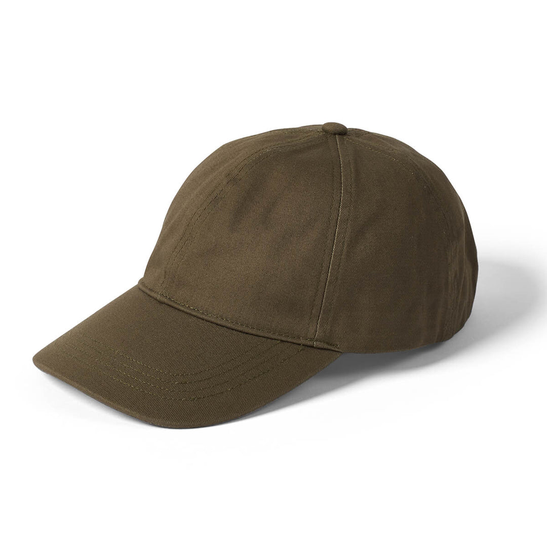 Failsworth Khaki Green Cotton Baseball Cap - Baks Menswear