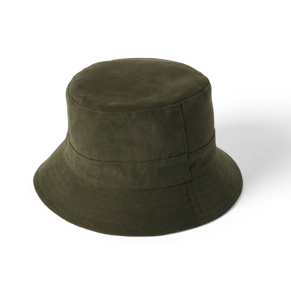Failsworth Khaki Green Reversible Bucket Hat - Baks Menswear Bournemouth