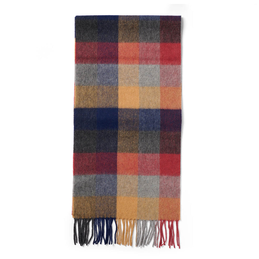 Failsworth LCS 540 100% Gold Checked Lambswool Scarf - Baks Menswear Bournemouth