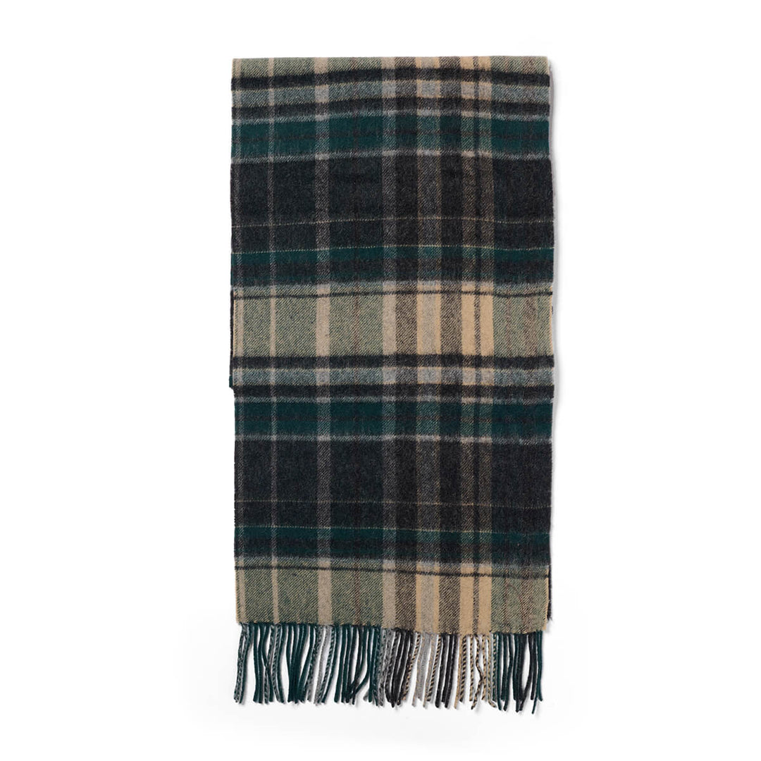 Failsworth LCS 680 Green Checked Lambswool Scarf
