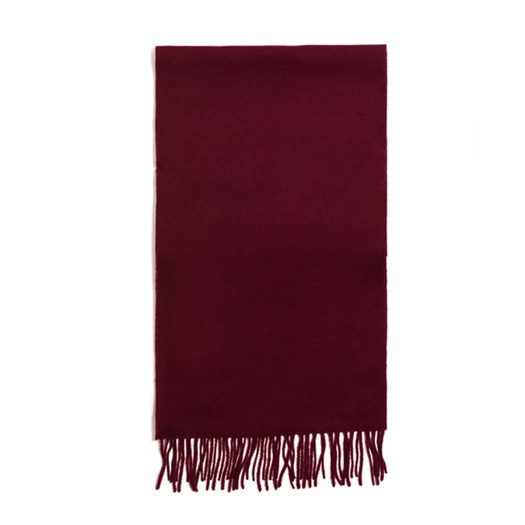 Failsworth LWS Wine Red 100% Lambswool Scarf - Baks Menswear