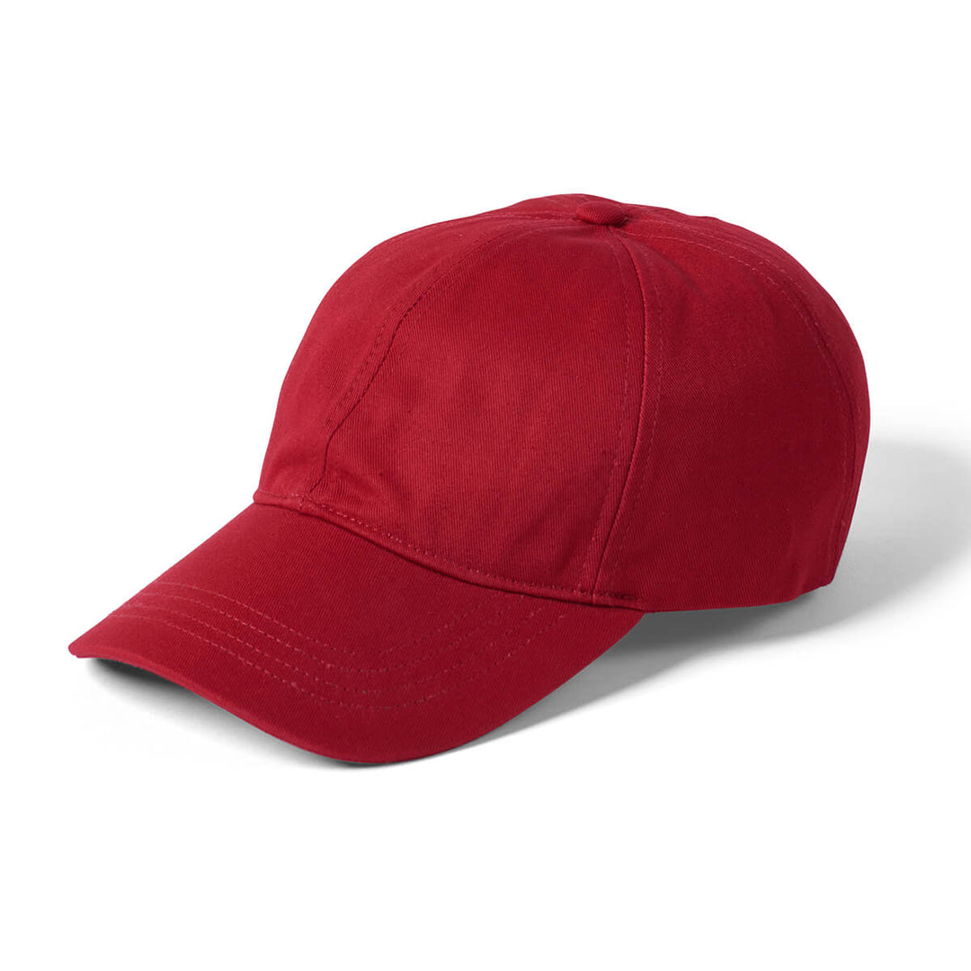 Failsworth Red Cotton Baseball Cap - Baks Menswear