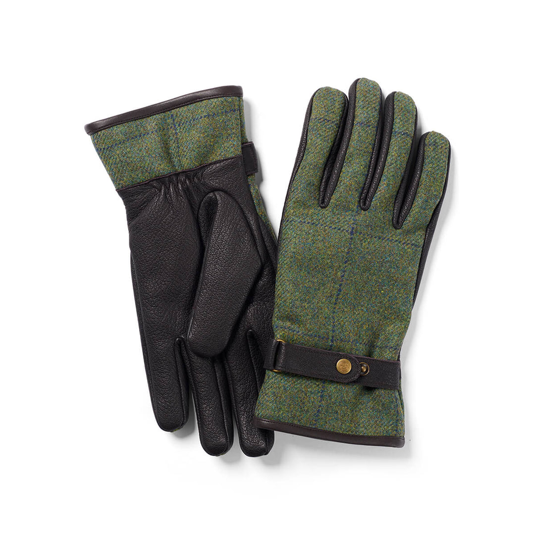 Failsworth Waterproof 519 Brown Tweed Leather Gloves - Baks Menswear Bournemouth