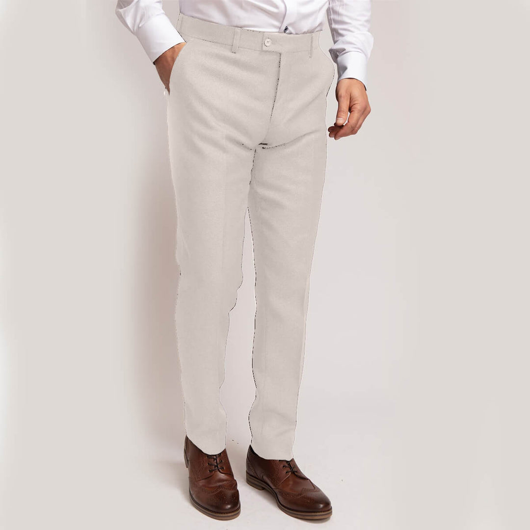 Fratelli Uniti FTR1024 Stone 22 Suit Trousers - Baks Menswear
