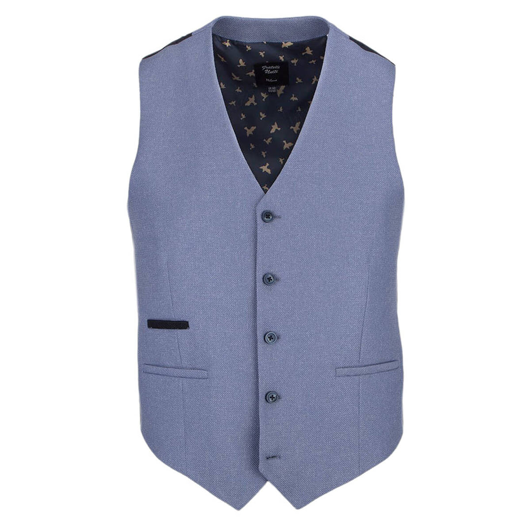 Fratelli Uniti FWC1024 Sky Blue 22 Suit Waistcoat - Baks Menswear
