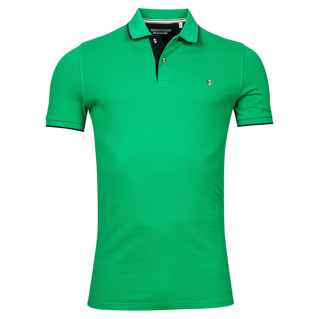 Giordano 216587-70 Green Polo Shirt - Baks Menswear Bournemouth