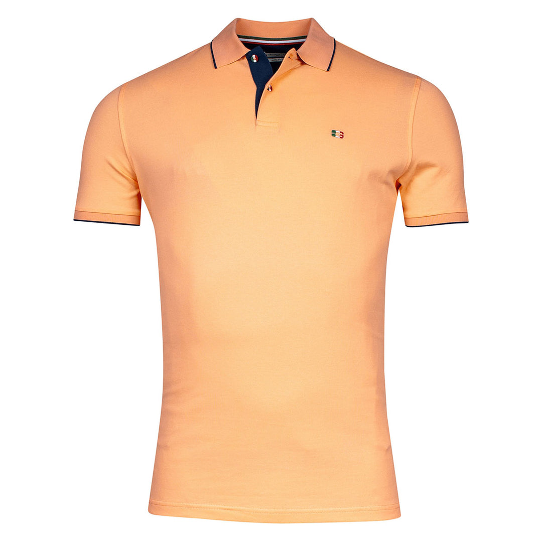 Giordano 416587 25 Salmon Pink Nico Signature Short Sleeve Pique Polo Shirt