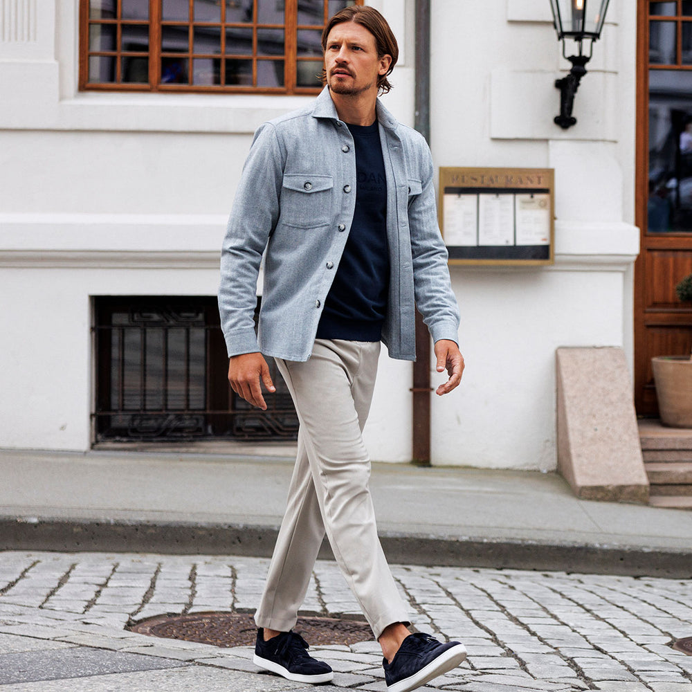 Giordano Mens Overshirt Navy Salerno 427502 - Baks Menswear Bournemouth