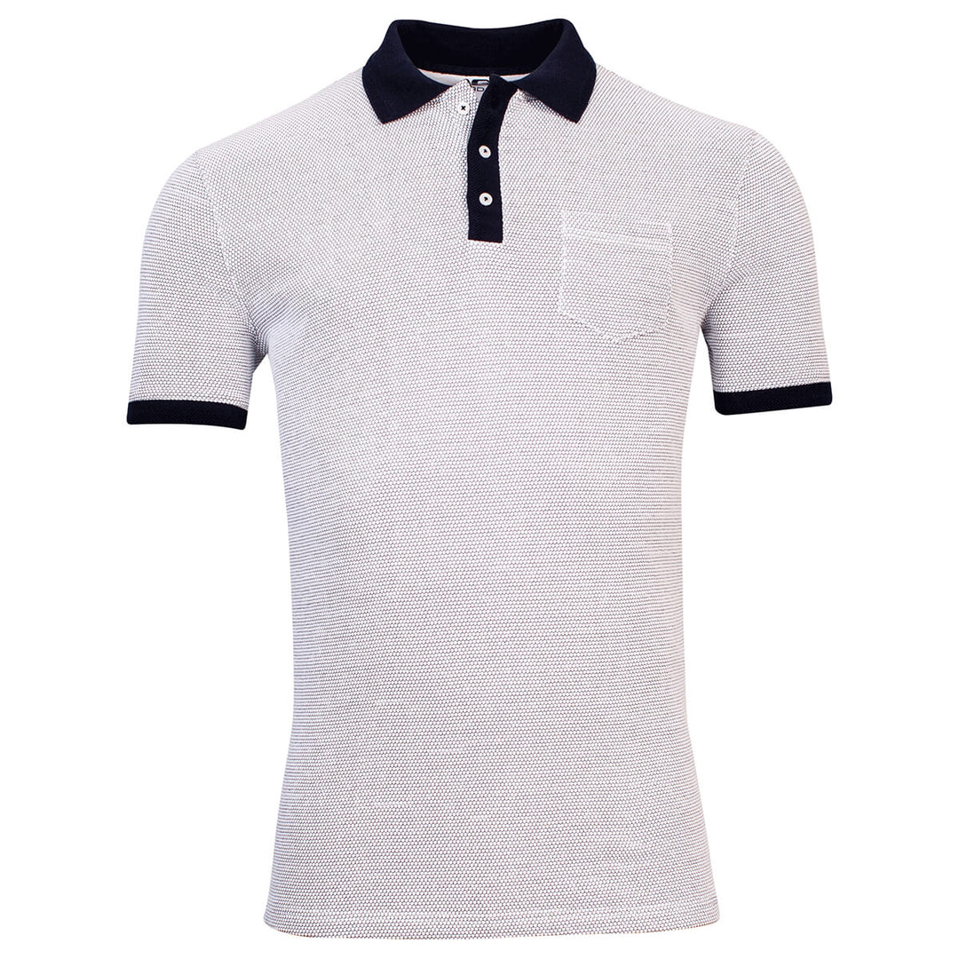 Giordano Sorrento 316578 60 White Short Sleeve Mens Polo Shirt - Baks Menswear