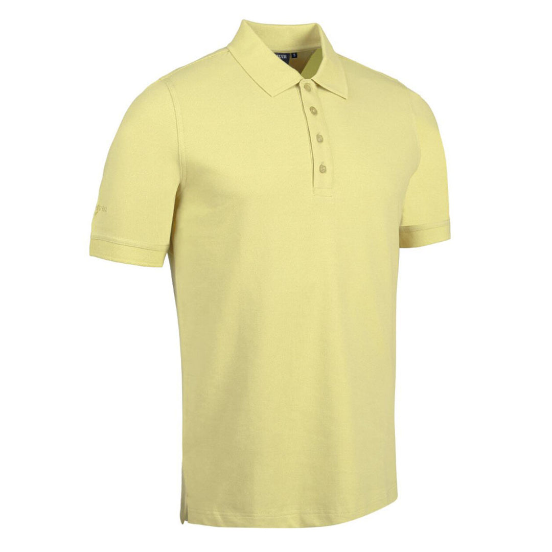 Glenmuir g.Kinloch Light Yellow Cotton Pique Polo Shirt - Baks Menswear Bournemouth