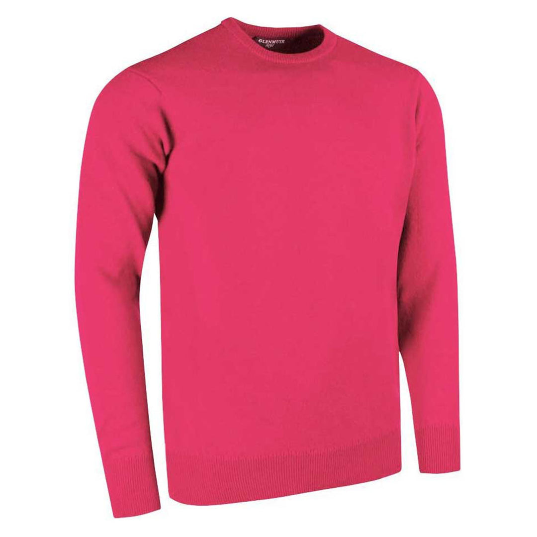 Glenmuir g.Morar Daiquiri Pink Lambswool Crew Neck Jumper - Baks Menswear Bournemouth