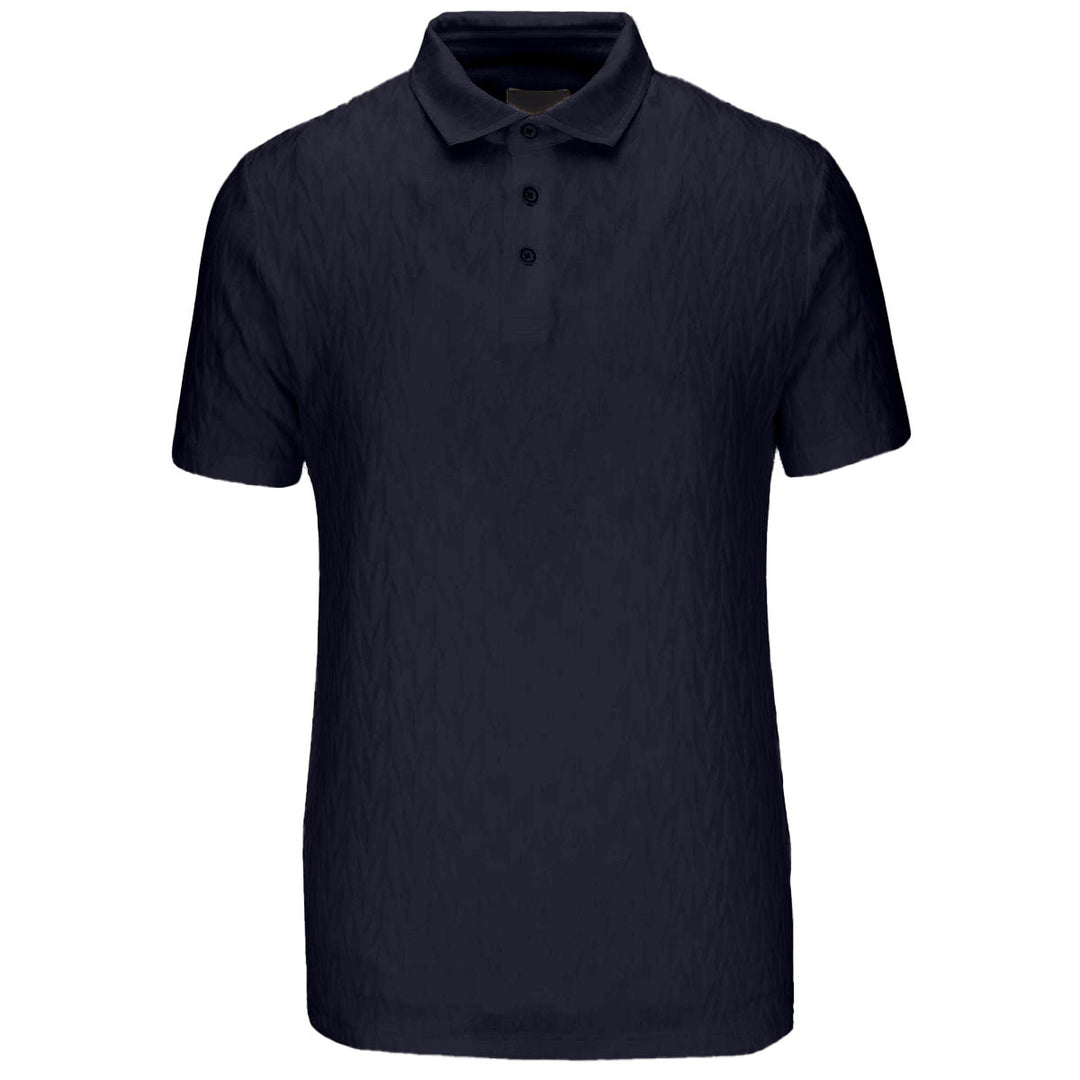 Guide London SJ5718 Navy Stretch Cotton Polo Shirt - Baks Menswear Bournemouth