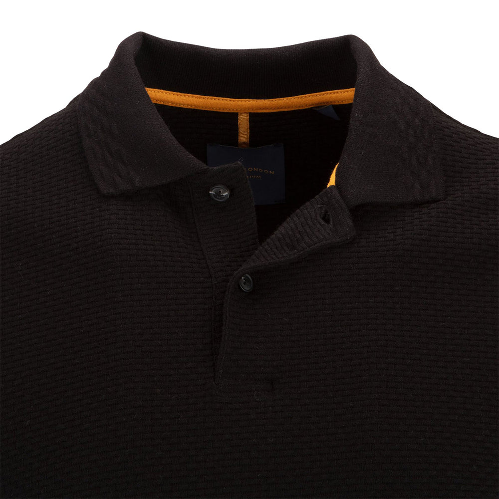 Guide London SJ5720 Black Cotton Polo Shirt - Baks Menswear Bournemouth