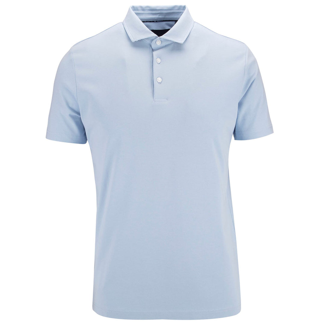 Guide London SJ5730 Sky Blue Stretch Cotton Polo Shirt - Baks Menswear Bournemouth