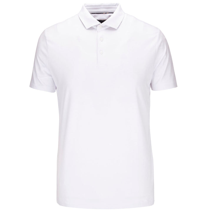 Guide London SJ5730 White Stretch Cotton Polo Shirt - Baks Menswear Bournemouth