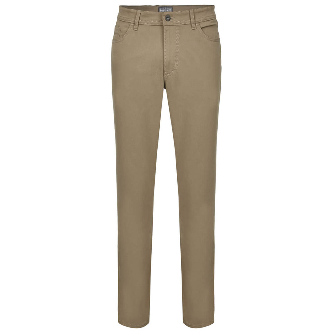 Hattric Hunter 688635-9240-16 Taupe Stretch Trousers - Baks Menswear